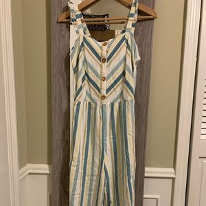 Girls Strapped Cropped Jumpsuit- Size XL(14-16)